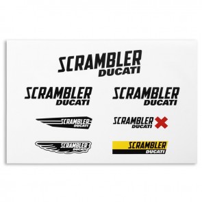 Scrambler Main Logos Sticker Set